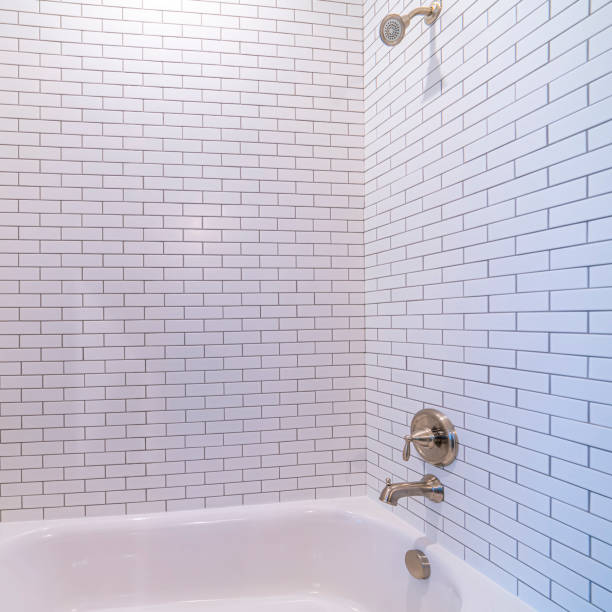 aesthetic combination of shower and tub in Pascagoula